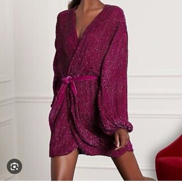 Retrofête Gabrielle magenta robe dress
